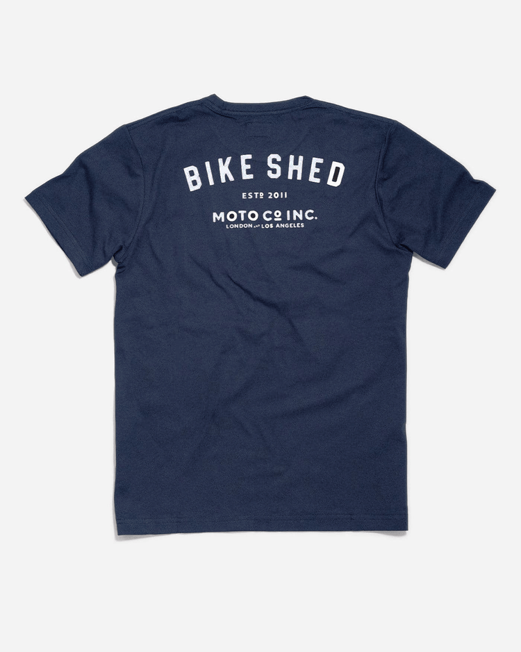 BSMC ESTD. Pocket T Shirt - Navy, back